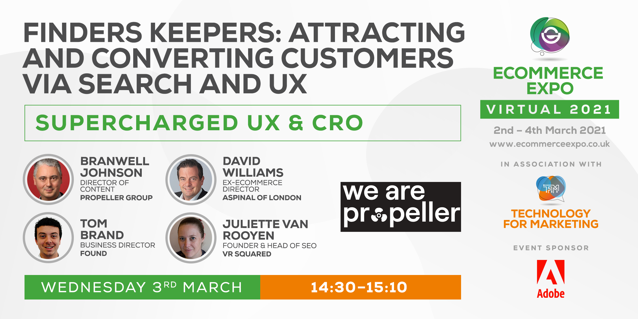 Finders Keepers – lessons on SEO and UX from Ecommerce Expo